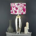 Pink Hand Breast Cancer Pattern Print Drum Lamp Shade