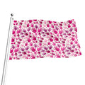 Pink Hand Breast Cancer Pattern Print Flag