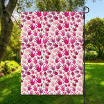 Pink Hand Breast Cancer Pattern Print Garden Flag
