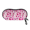 Pink Hand Breast Cancer Pattern Print Glasses Case