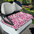 Pink Hand Breast Cancer Pattern Print Golf Cart Seat Cover