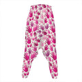 Pink Hand Breast Cancer Pattern Print Hammer Pants