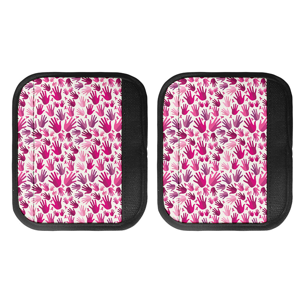 Pink Hand Breast Cancer Pattern Print Handle Covers