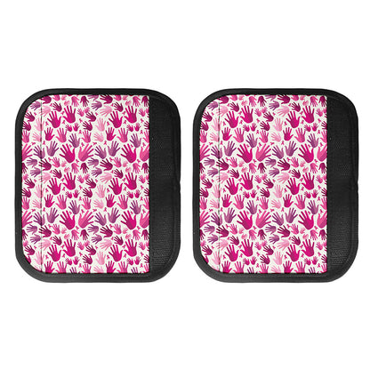 Pink Hand Breast Cancer Pattern Print Handle Covers
