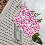Pink Hand Breast Cancer Pattern Print House Flag