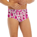 Pink Hand Breast Cancer Pattern Print Men's Briefs