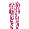 Pink Hand Breast Cancer Pattern Print Men's Leggings