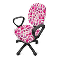 Pink Hand Breast Cancer Pattern Print Office Chair Cover