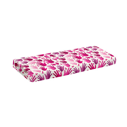 Pink Hand Breast Cancer Pattern Print Piano Keyboard Cover