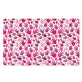 Pink Hand Breast Cancer Pattern Print Polyester Doormat
