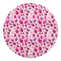 Pink Hand Breast Cancer Pattern Print Round Blanket