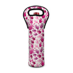 Pink Hand Breast Cancer Pattern Print Single Neoprene Wine Tote