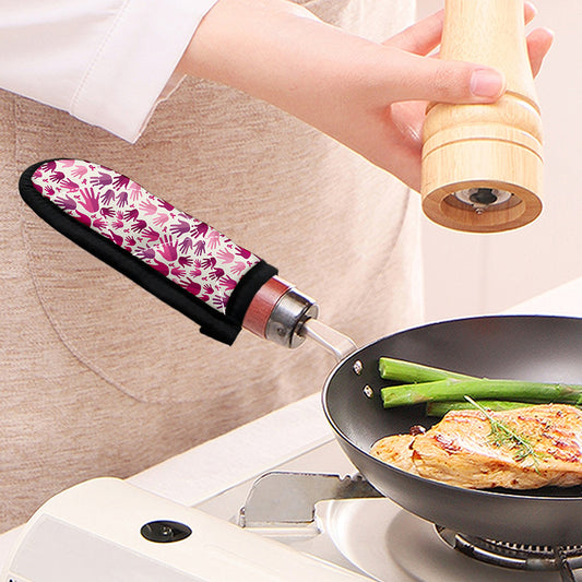 Pink Hand Breast Cancer Pattern Print Skillet Handle Cover