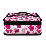 Pink Hand Breast Cancer Pattern Print Small Lunch Bag