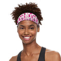 Pink Hand Breast Cancer Pattern Print Sports Headband