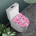Pink Hand Breast Cancer Pattern Print Toilet Lid Cover