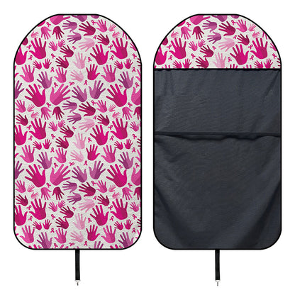 Pink Hand Breast Cancer Pattern Print Waterproof Car Seat Cover