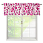 Pink Hand Breast Cancer Pattern Print Window Valance