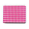 Pink Harlequin Pattern Print Bifold Wallet