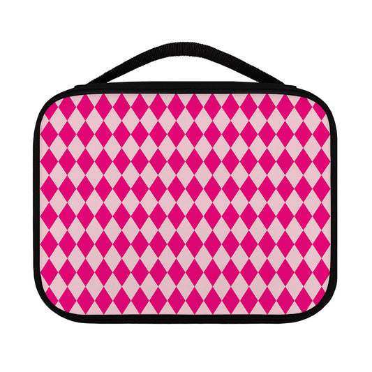 Pink Harlequin Pattern Print Classic Bible Case