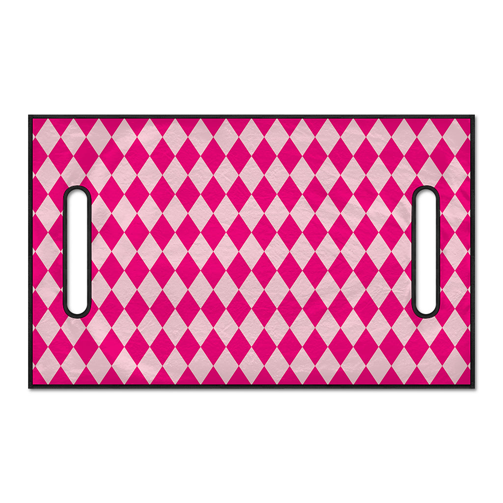 Pink Harlequin Pattern Print Golf Cart Seat Cover