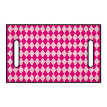 Pink Harlequin Pattern Print Golf Cart Seat Cover