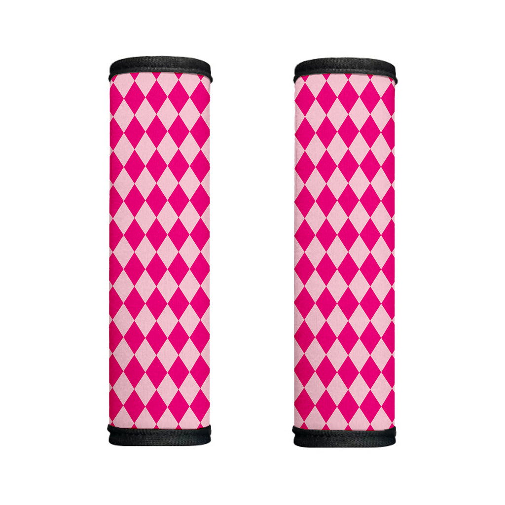 Pink Harlequin Pattern Print Handle Covers