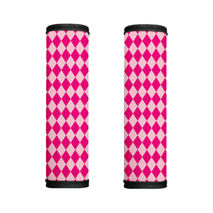 Pink Harlequin Pattern Print Handle Covers