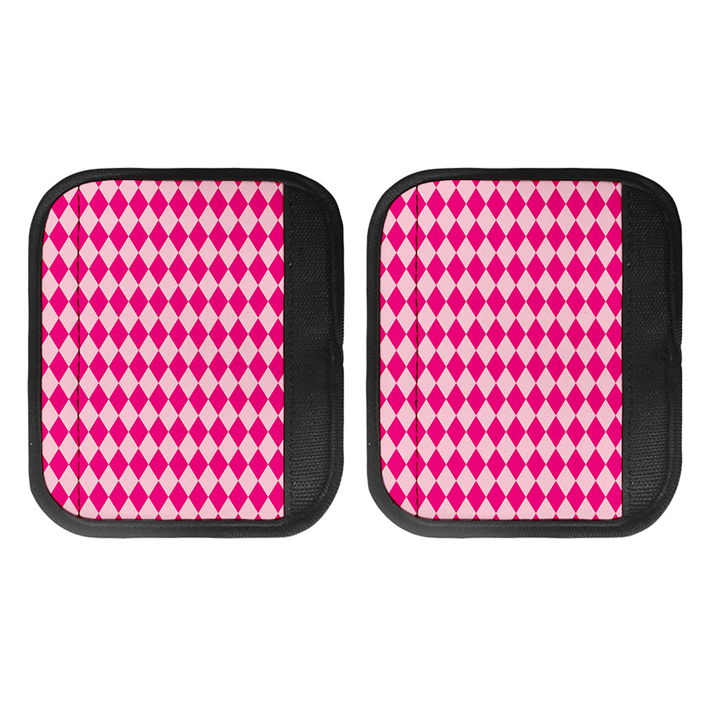 Pink Harlequin Pattern Print Handle Covers