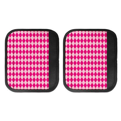 Pink Harlequin Pattern Print Handle Covers