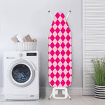 Pink Harlequin Pattern Print Ironing Board Cover