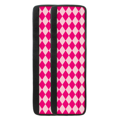 Pink Harlequin Pattern Print Refrigerator Handle Covers