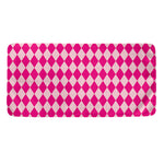 Pink Harlequin Pattern Print Towel