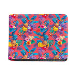 Pink Hawaiian Fruits Pattern Print Bifold Wallet