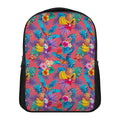 Pink Hawaiian Fruits Pattern Print Casual Backpack