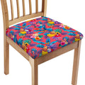 Pink Hawaiian Fruits Pattern Print Chair Cushion Cover