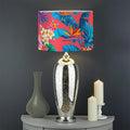 Pink Hawaiian Fruits Pattern Print Drum Lamp Shade
