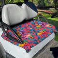 Pink Hawaiian Fruits Pattern Print Golf Cart Seat Cover