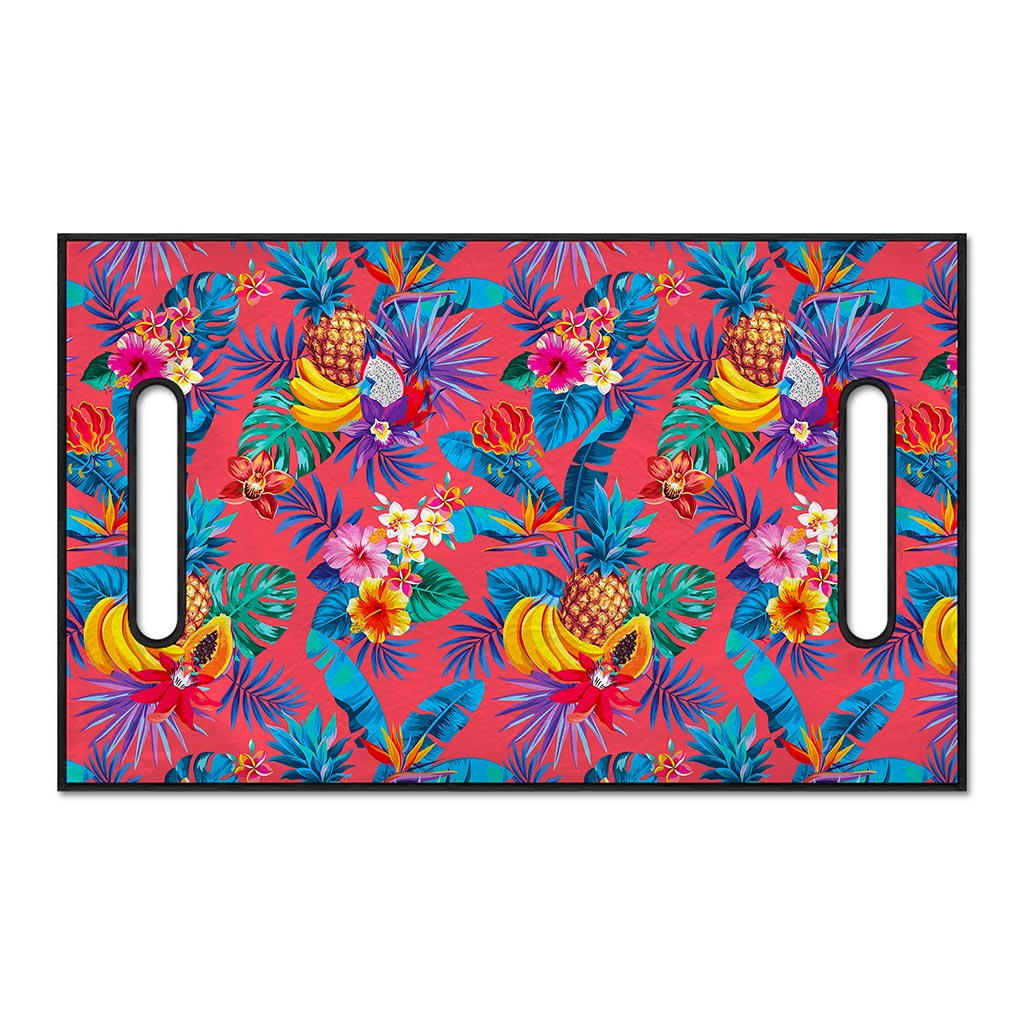 Pink Hawaiian Fruits Pattern Print Golf Cart Seat Cover