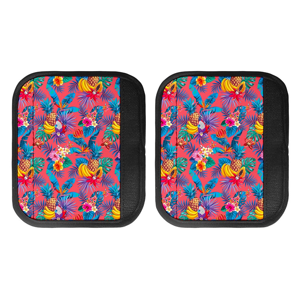 Pink Hawaiian Fruits Pattern Print Handle Covers