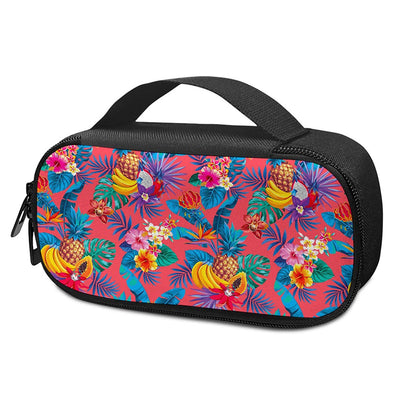 Pink Hawaiian Fruits Pattern Print Insulin Cooler Travel Case