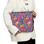Pink Hawaiian Fruits Pattern Print Laptop Sleeve
