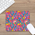 Pink Hawaiian Fruits Pattern Print Mouse Pad