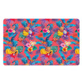 Pink Hawaiian Fruits Pattern Print Polyester Doormat