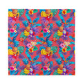 Pink Hawaiian Fruits Pattern Print Silk Bandana