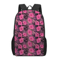 Pink Hawaiian Hibiscus Pattern Print 17 Inch Backpack