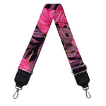 Pink Hawaiian Hibiscus Pattern Print Bag Strap