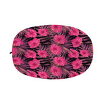 Pink Hawaiian Hibiscus Pattern Print Car Side Mirror Covers