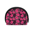 Pink Hawaiian Hibiscus Pattern Print Coin Purse