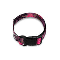 Pink Hawaiian Hibiscus Pattern Print Dog Collar